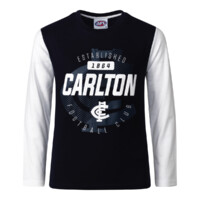 Carlton Blues Youths Long Sleeve T-Shirt