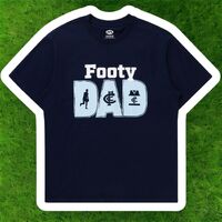 Image of Carlton Blues Mens Footy Dad Tee