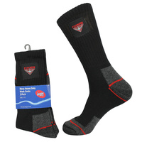 Essendon Bombers Mens Work Socks Pack of 2