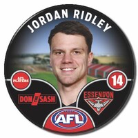 Essendon Bombers 2025 Player Pin Badge - RIDLEY