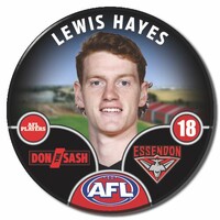 Essendon Bombers 2025 Player Pin Badge - HAYES