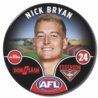 Essendon Bombers 2025 Player Pin Badge - BRYAN