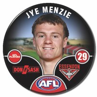 Essendon Bombers 2025 Player Pin Badge - MENZIE