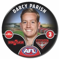 Essendon Bombers 2025 Player Pin Badge - PARISH