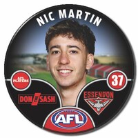 Essendon Bombers 2025 Player Pin Badge - MARTIN