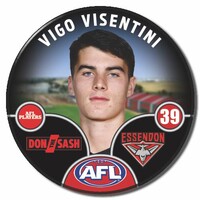 Essendon Bombers 2025 Player Pin Badge - VISENTINI
