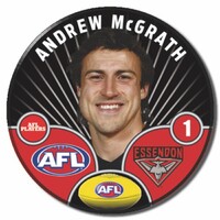Essendon Bombers 2026 Player Pin Badge - MCGRATH