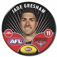 Essendon Bombers 2026 Player Pin Badge - GRESHAM