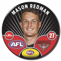 Essendon Bombers 2026 Player Pin Badge - REDMAN