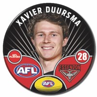 Essendon Bombers 2026 Player Pin Badge - DUURSMA