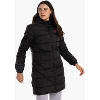 Essendon Bombers Womens Longline Puffer Jacket 