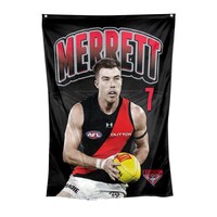 Image of Essendon Bombers Zach Merrett Wall Flag