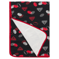 Essendon Bombers Fleece Baby Blanket