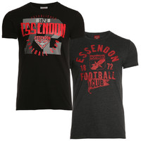 Essendon Bombers Mens T-Shirts Twin Pack