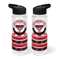 Essendon Bombers Tritan Sports Bottle with Wrist Bands
