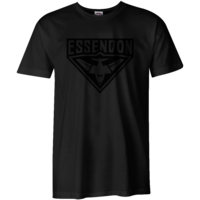 Essendon Bombers Mens Stealth Black Tee