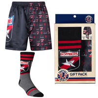 Image of Essendon Bombers Mens Boxer Shorts & Socks Set