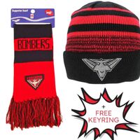Essendon Bombers Beanie & Scarf Combo
