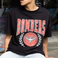 Essendon Bombers Mens Arch Graphic Tee Black