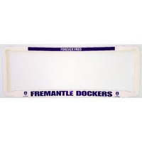 Image of Fremantle Dockers Car Number Plate Surrounds Set of 2