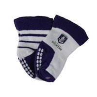 Image of Fremantle Dockers Baby Socks 2 Pack Size:00-1 (0-6 months)