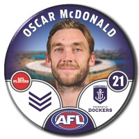 Fremantle Dockers 2025 Player Pin Badge - MCDONALD