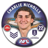 Fremantle Dockers 2025 Player Pin Badge - NICHOLLS