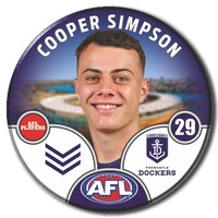 Fremantle Dockers 2025 Player Pin Badge - SIMPSON