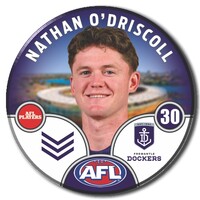 Fremantle Dockers 2025 Player Pin Badge - O'DRISCOLL