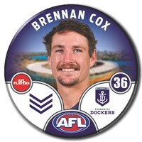 Fremantle Dockers 2025 Player Pin Badge - COX