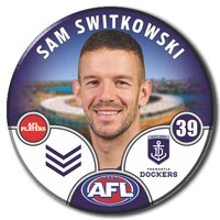 Fremantle Dockers 2025 Player Pin Badge - SWITKOWSKI
