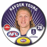 Fremantle Dockers 2026 Player Pin Badge - YOUNG