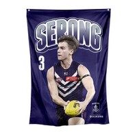 Image of Fremantle Dockers Caleb Serong Wall Flag