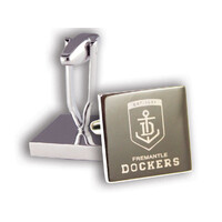 Fremantle Dockers Silver Etched Cufflinks