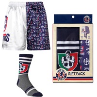 Image of Fremantle Dockers Mens Boxer Shorts & Socks Set