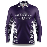 Fremantle Dockers Adults Reef Runner Collared Fishing Shirt