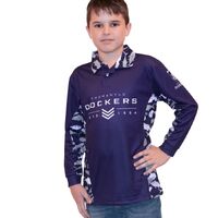Fremantle Dockers Youths Reef Runner Collared Fishing Shirt