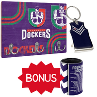 Fremantle Dockers Key Rack & Key Ring Bundle