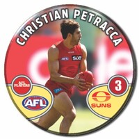 Gold Coast Suns 2026 Player Action Badge - PETRACCA