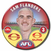 Gold Coast Suns 2025 Player Pin Badge - FLANDERS