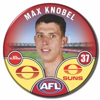 Gold Coast Suns 2025 Player Pin Badge - KNOBEL