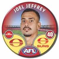 Gold Coast Suns 2025 Player Pin Badge - JEFFREY