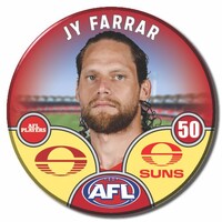 Gold Coast Suns 2025 Player Pin Badge - FARRAR