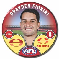 Gold Coast Suns 2025 Player Pin Badge - FIORINI