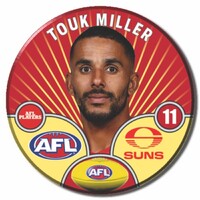 Gold Coast Suns 2026 Player Pin Badge - MILLER