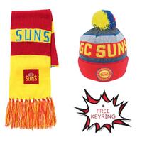 Gold Coast Suns Beanie & Scarf Combo