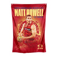 Gold Coast Suns Matt Rowell 2025 Brownlow Wall Flag