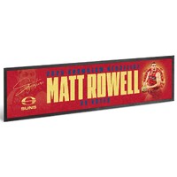 Gold Coast Suns Matt Rowell 2025 Brownlow Bar Runner