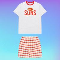 Gold Coast Suns Youths Check PJ Set