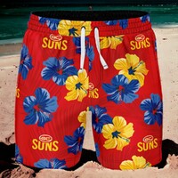Gold Coast Suns Aloha Hawaiian Swim Shorts